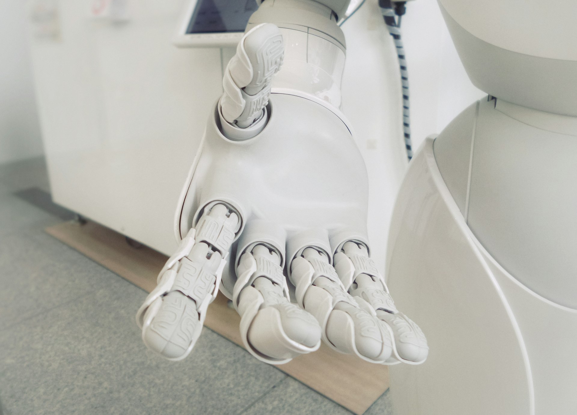Modern AI chatbot interface on a business website
