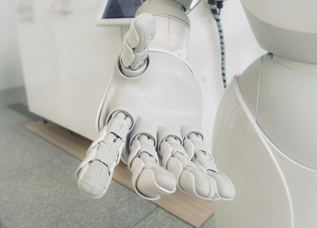 Modern AI chatbot interface on a business website
